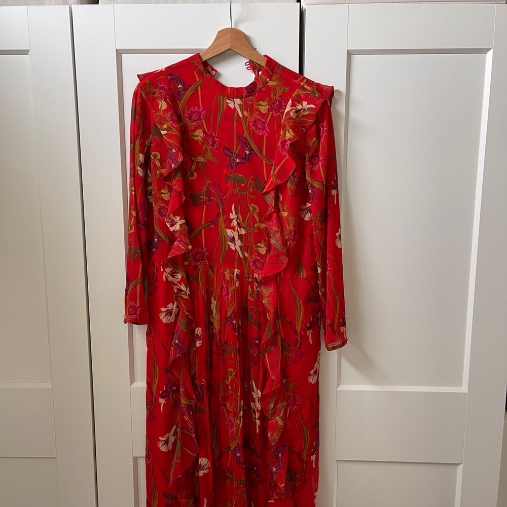 aritzia little moon orchid dress